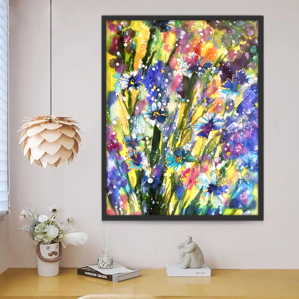 Dromerige Bloemen Schilderen op Nummers