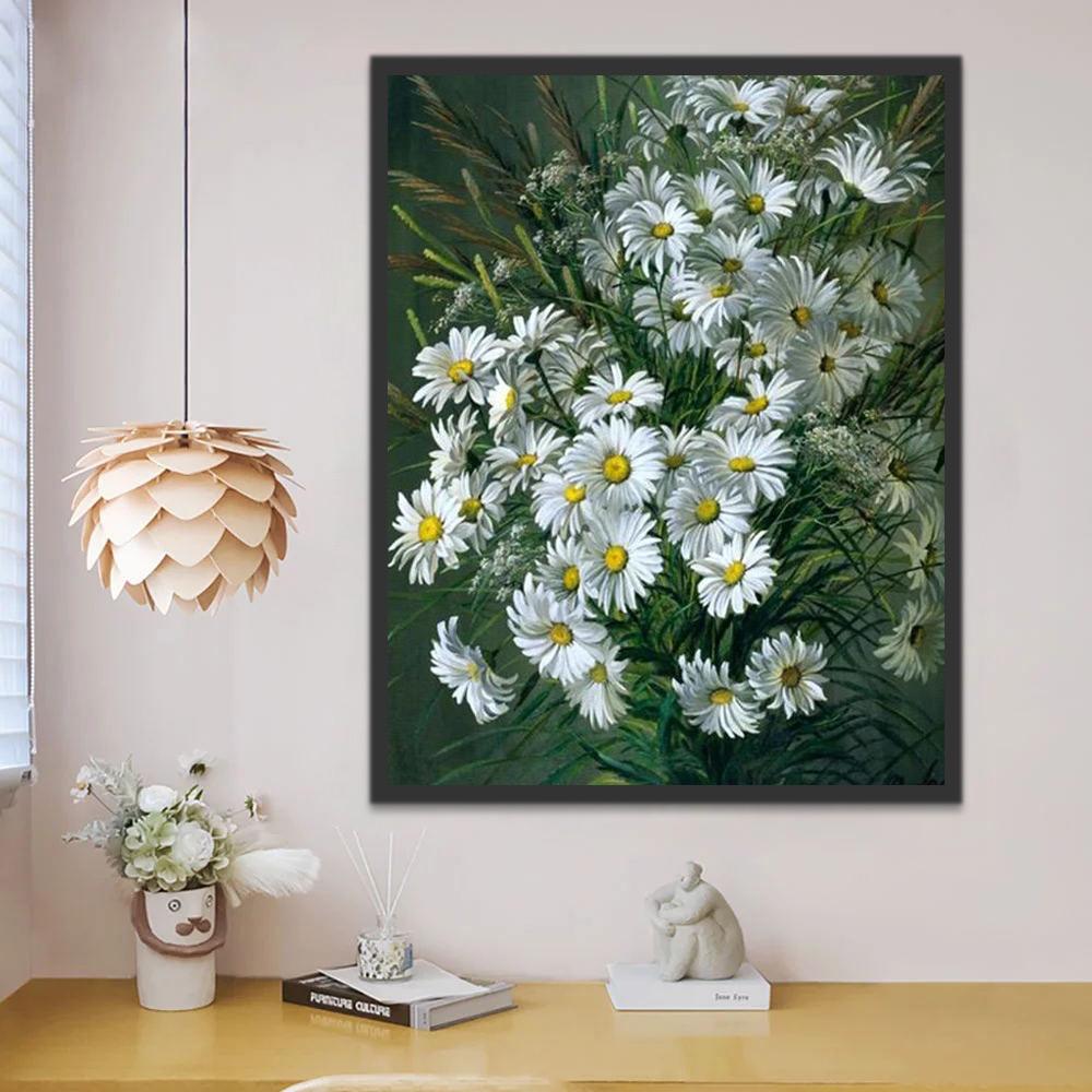 Een Boeket Chrysanten Schilderen op Nummers