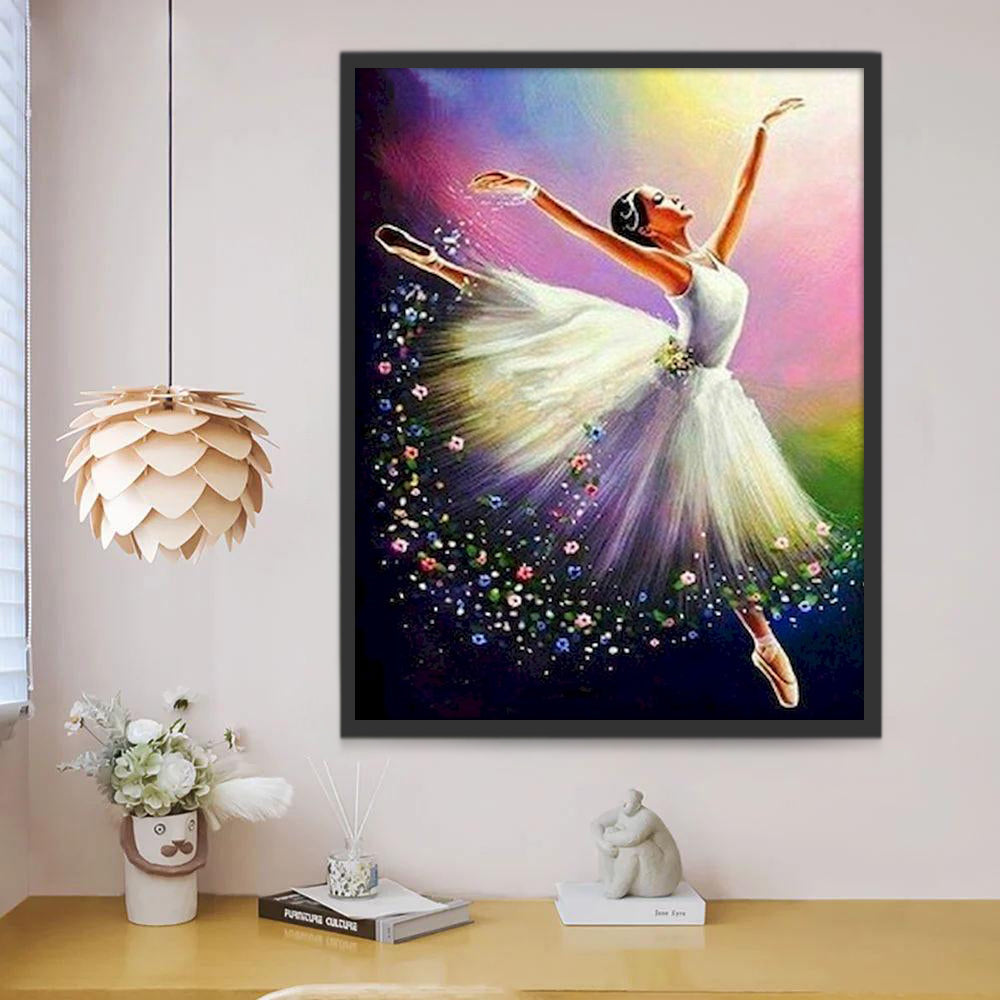 Een Dansende Balletmeisje Schilderen op Nummers