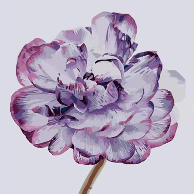 Een grote paarse bloem Schilderen op Nummers