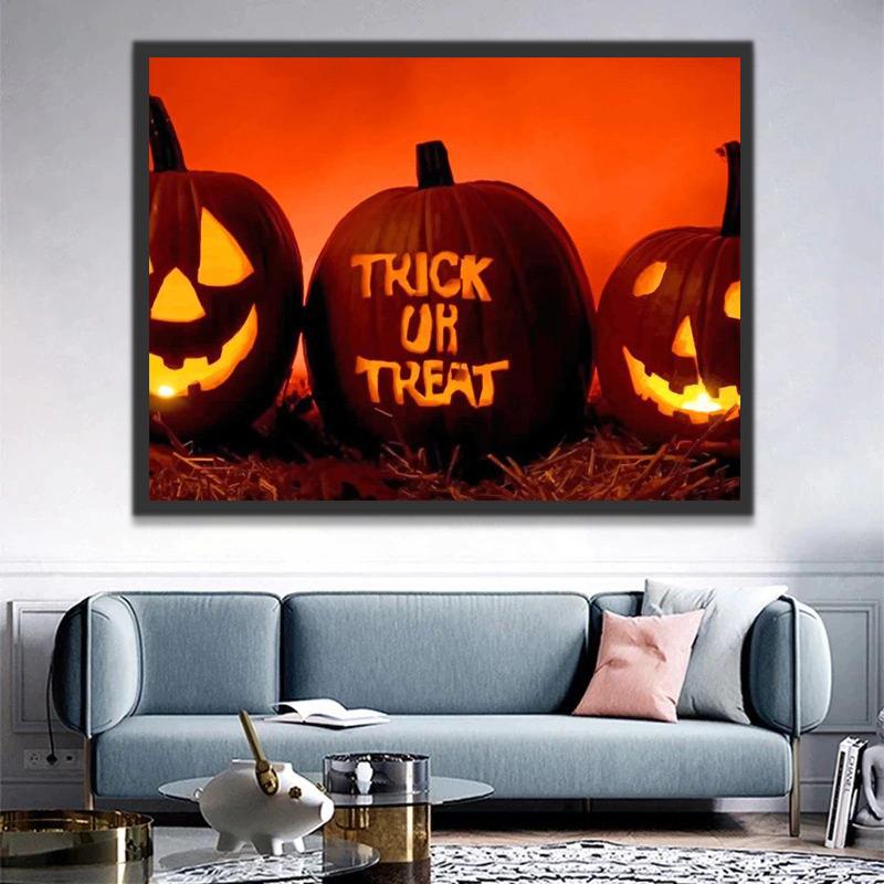 Een Halloween-spel Schilderen op Nummers