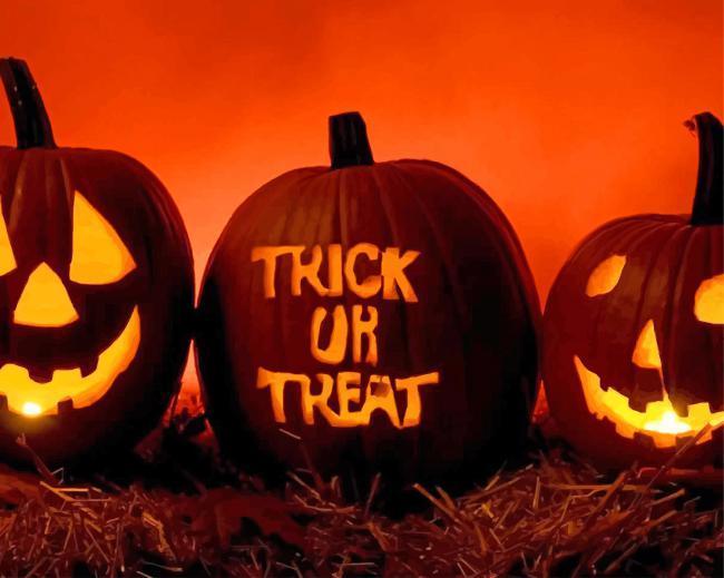 Een Halloween-spel Schilderen op Nummers