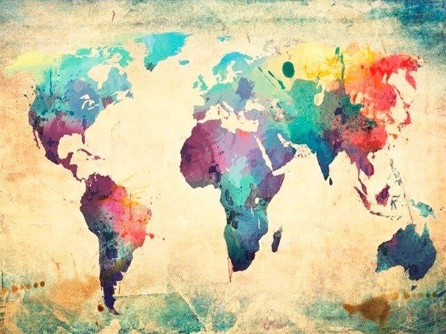 Een Kunstzinnige Blik op de Wereld Schilderen op Nummers