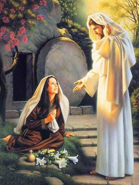 Een Man en een Vrouw Christendom Schilderen op Nummers