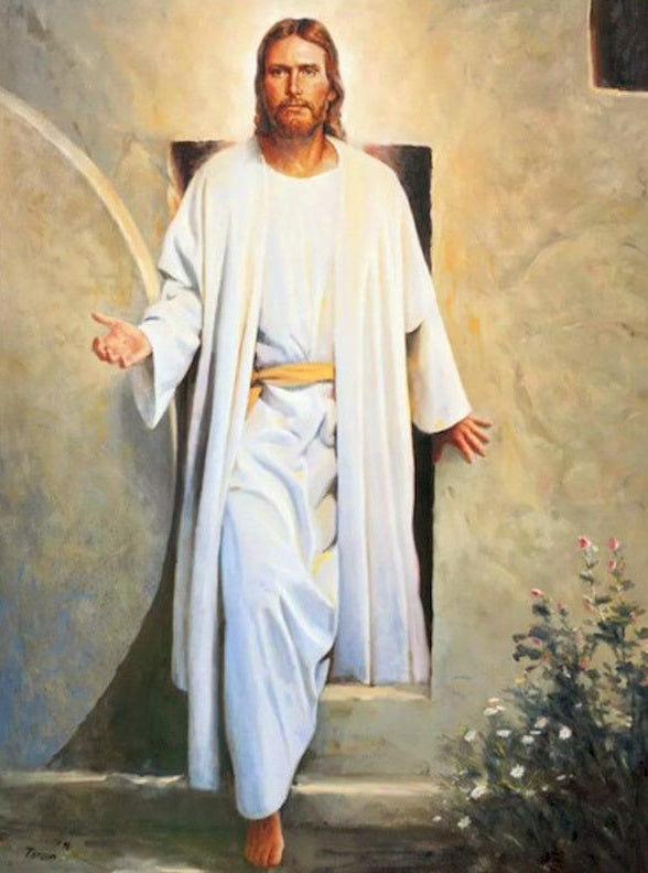 Een Man in Toga Christendom Schilderen op Nummers