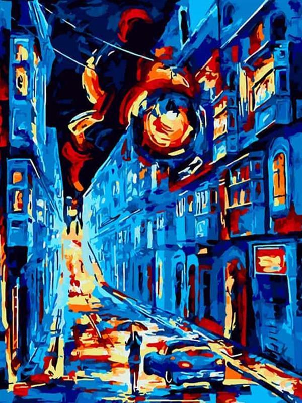 Een Nacht vol Psychedelische Fantasie Schilderen op Nummers