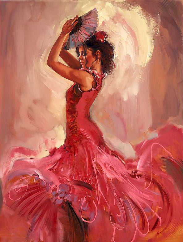 Een Pittige Latin-danseres Schilderen op Nummers