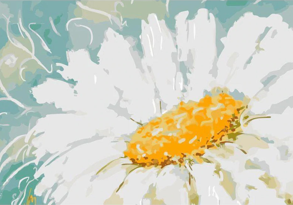 Een Reuzenchrysant Schilderen op Nummers