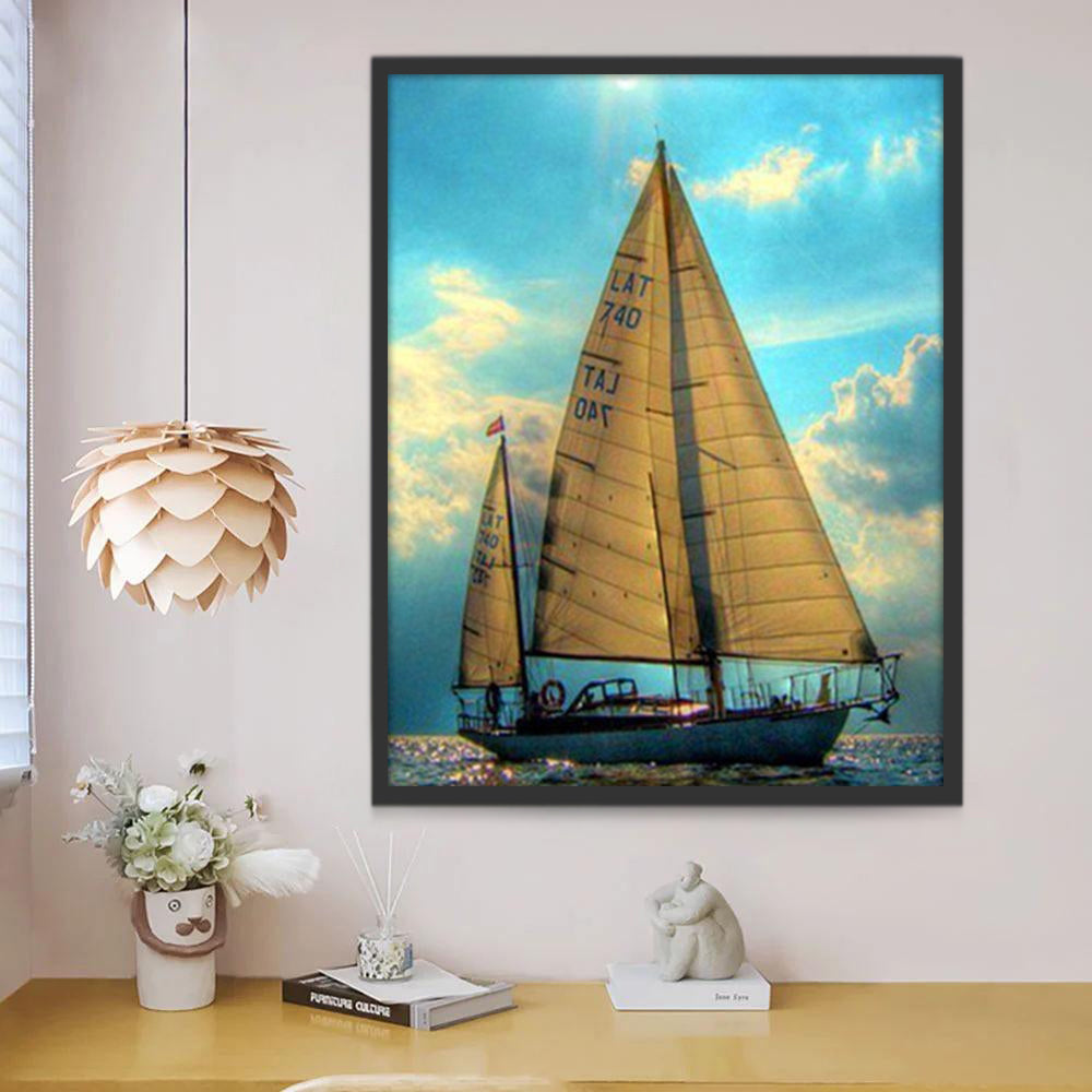 Een Schip op Volle Zee Schilderen op Nummers
