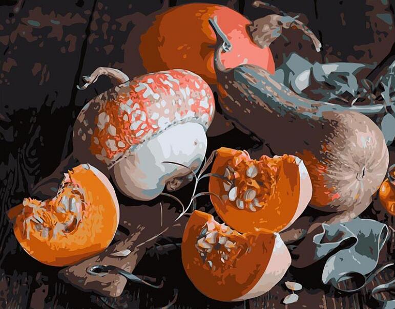 Een Stilleven van Pompoen Schilderen op Nummers