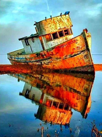Een Verwezen, Scheve Boot Schilderen op Nummers