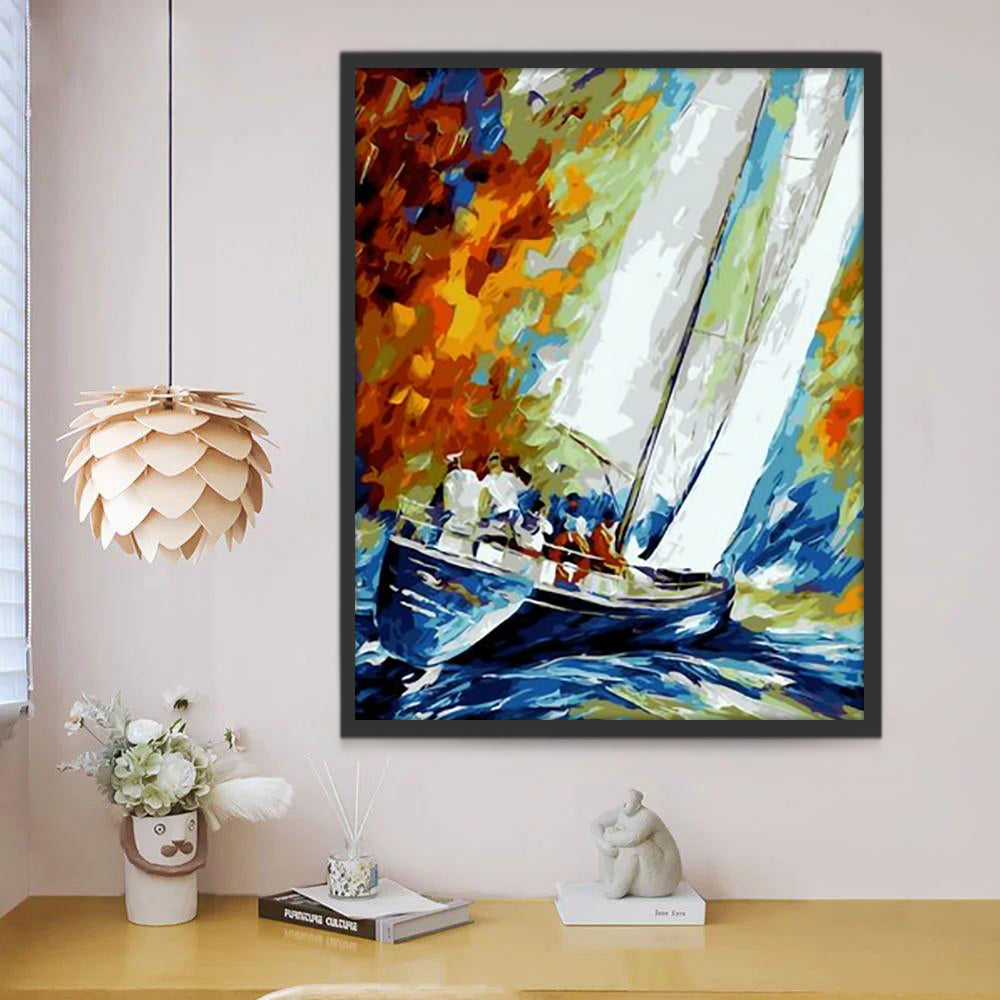 Een Volle Roeiboot Schilderen op Nummers
