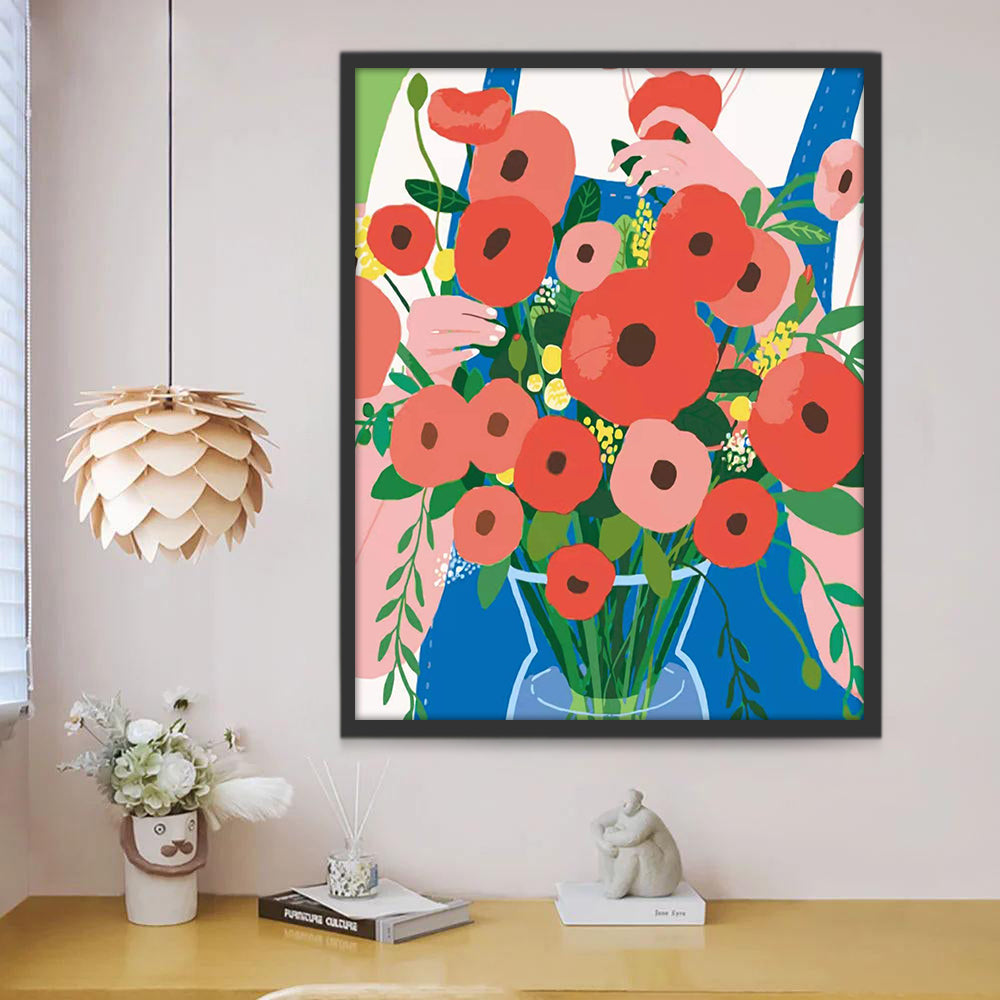Eenvoudige Bloemen en Planten Schilderen op Nummers