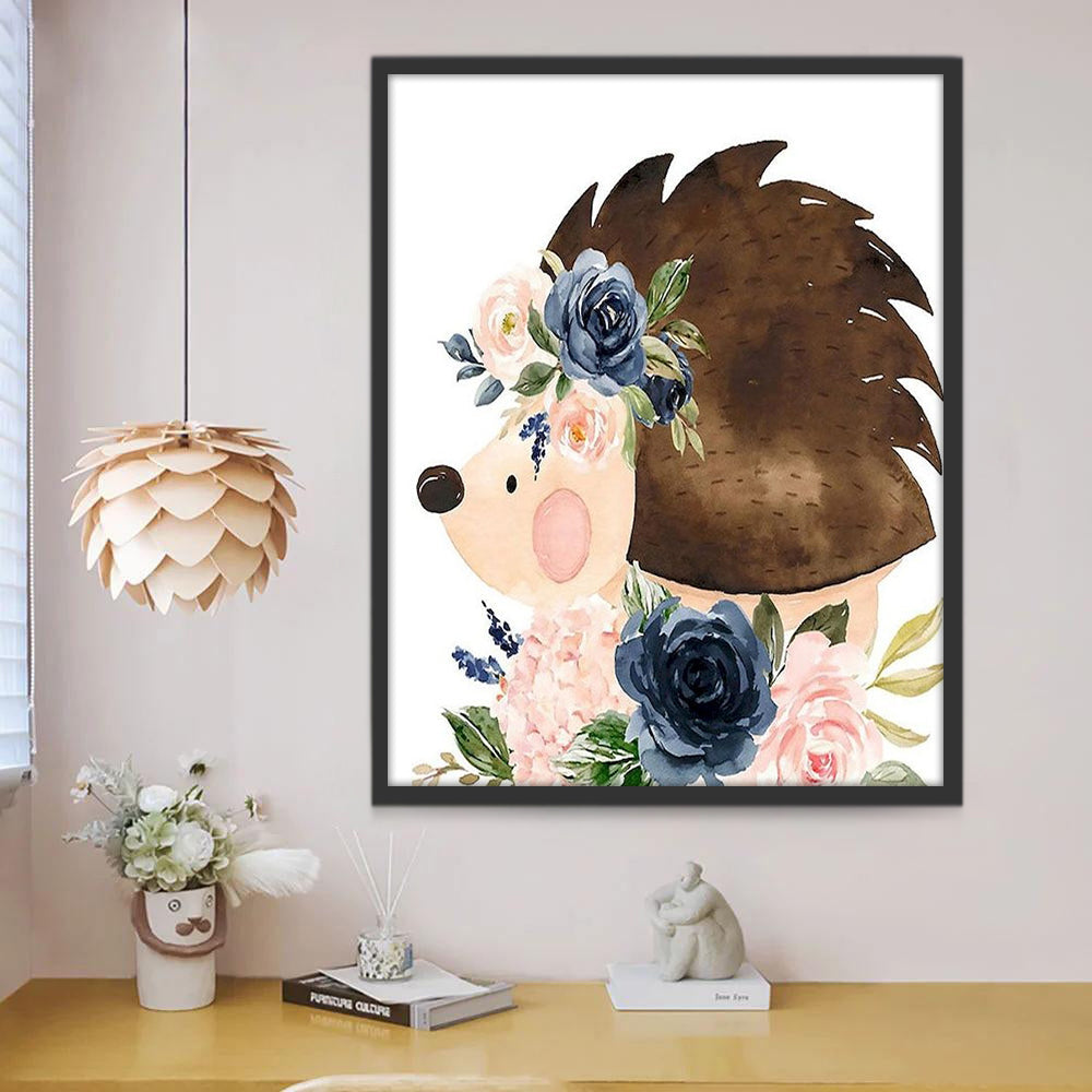 Egel en Bloemen Schilderen op Nummers