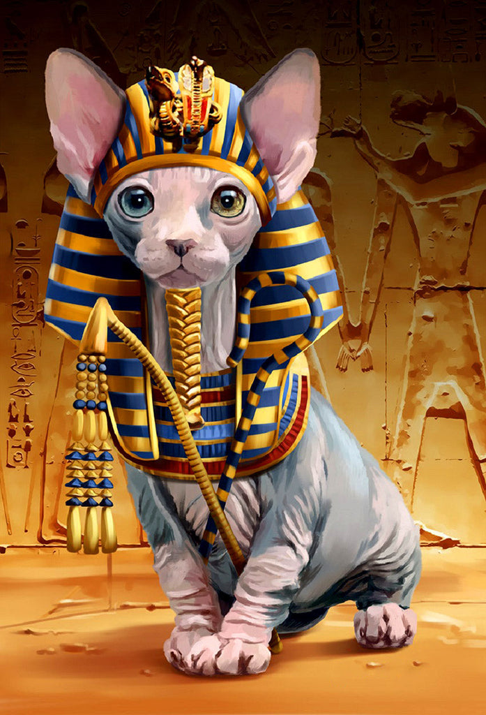 Egyptische Farao Kat Schilderen op Nummers