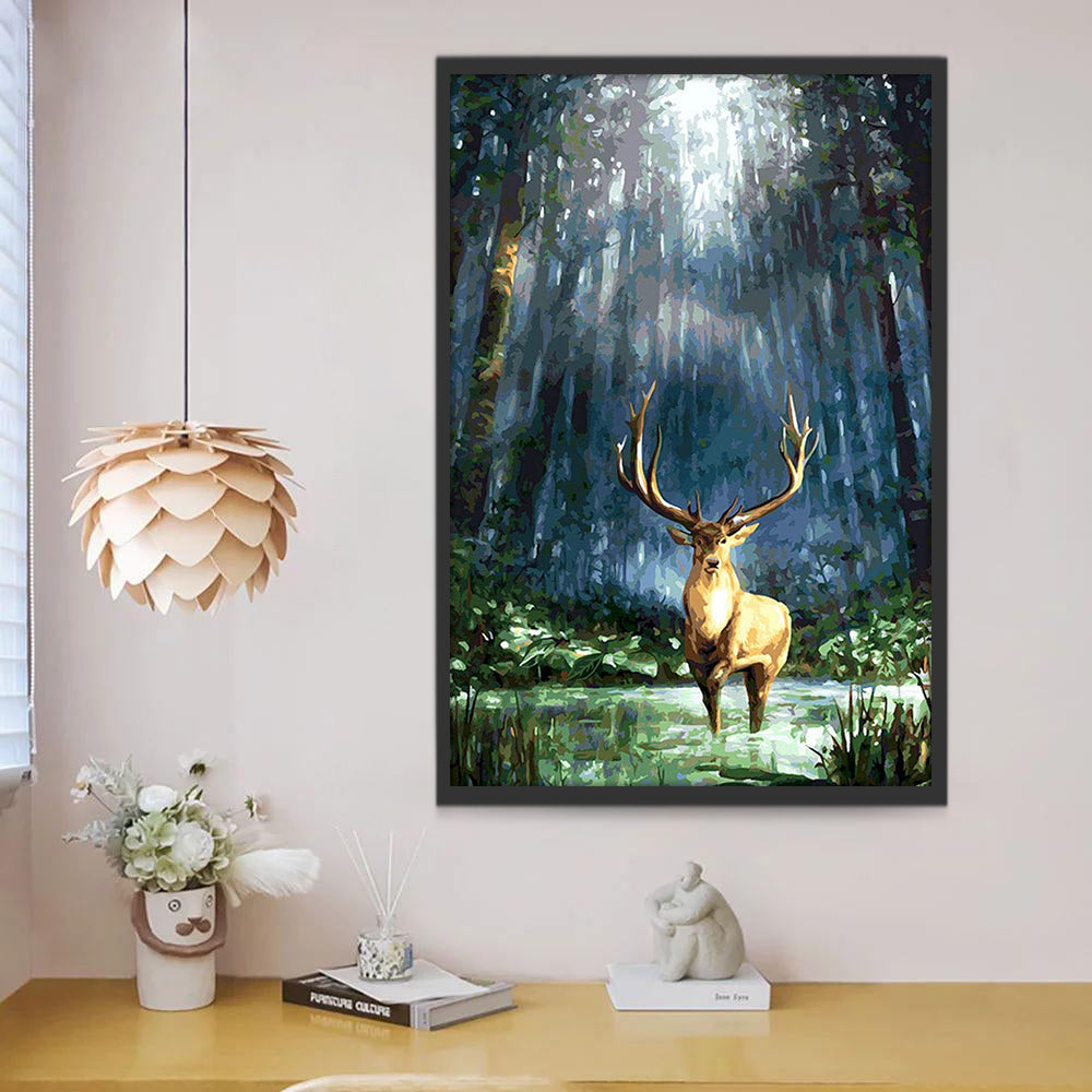 Eland in het Bos Schilderen op Nummers