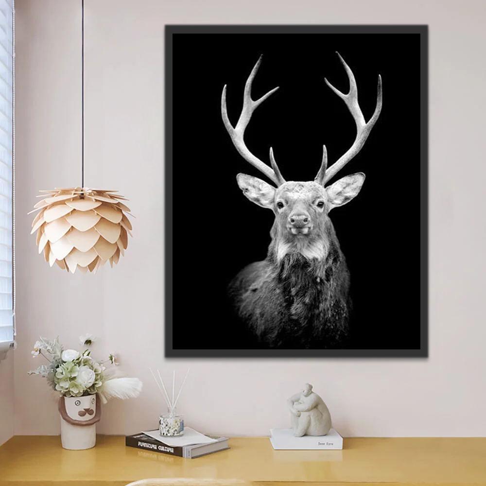 Eland in het Donker Schilderen op Nummers
