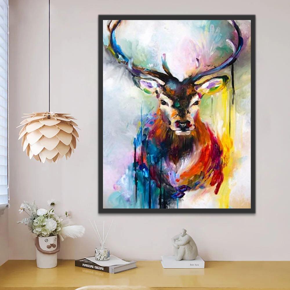 Eland in Olieverfschilderijstijl Schilderen op Nummers