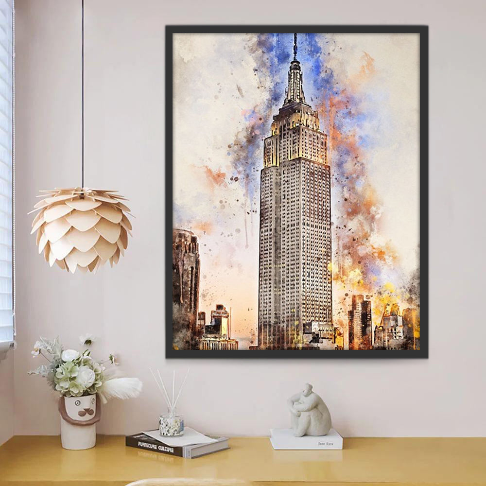 Empire State Building Schilderen op Nummers