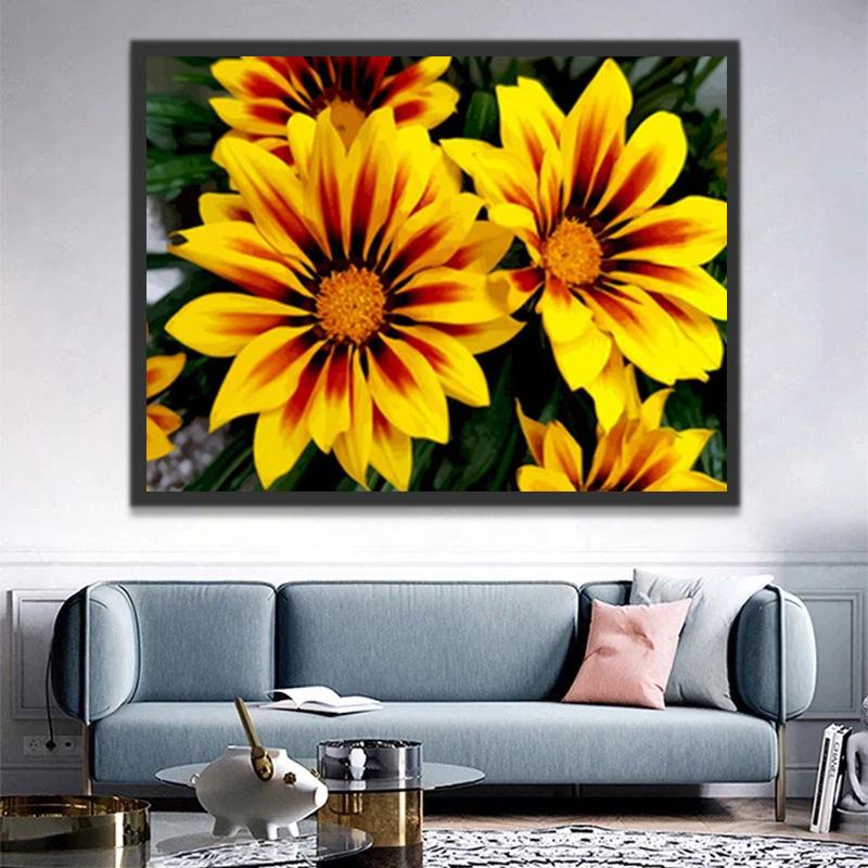 Enkele Grote Chrysanten Schilderen op Nummers