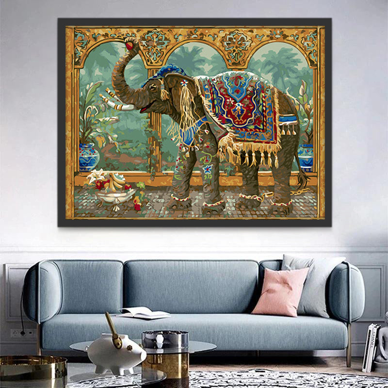 Exotische Olifant Schilderen op Nummers
