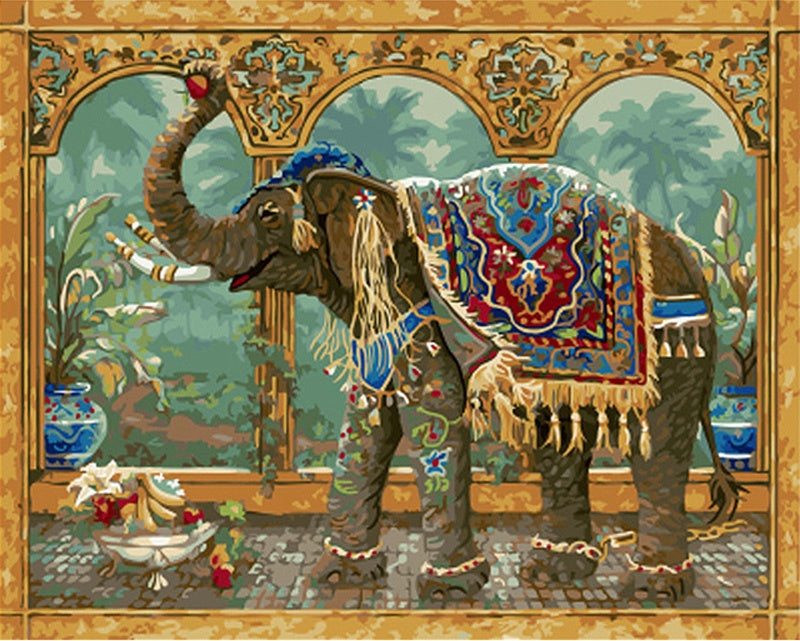 Exotische Olifant Schilderen op Nummers