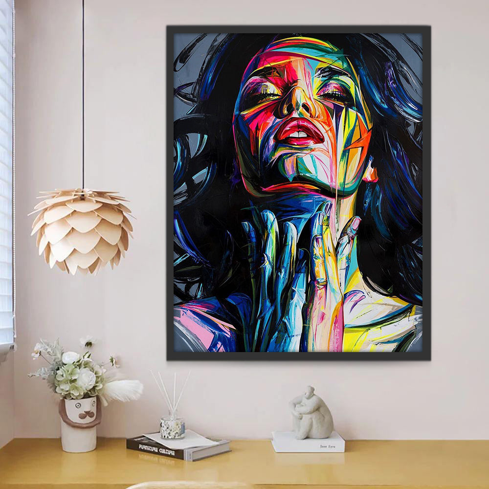 Expressief Kleurenportret Schilderen op Nummers