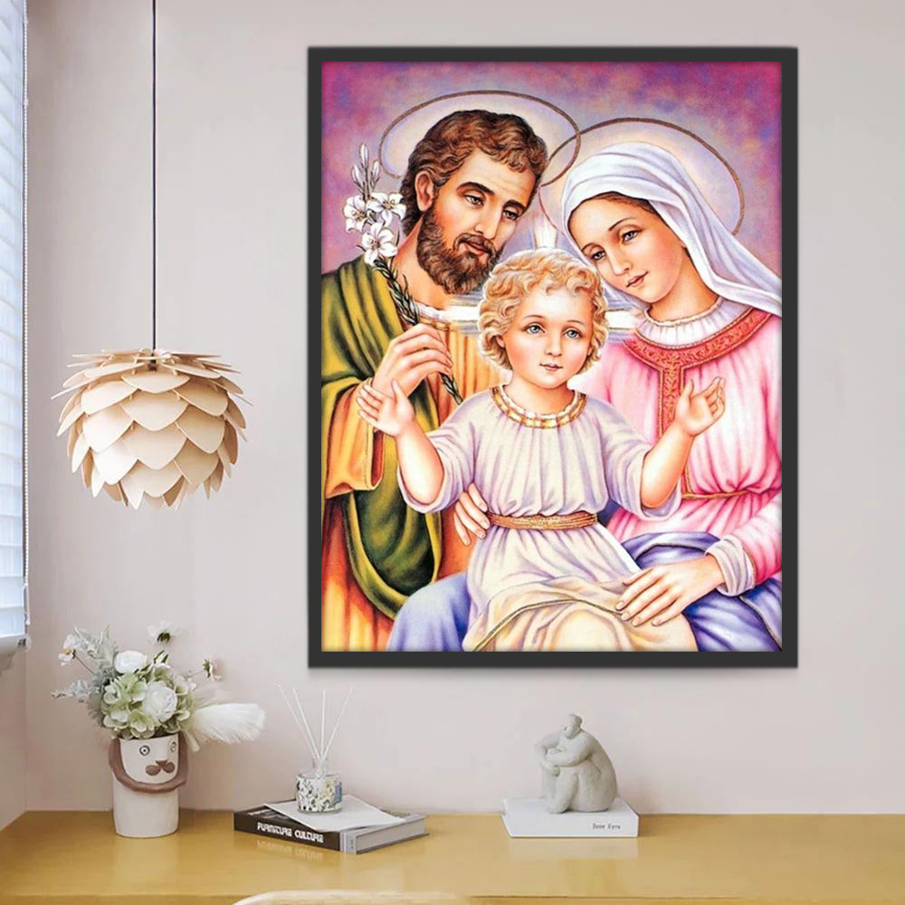 Familieportret Christendom Schilderen op Nummers