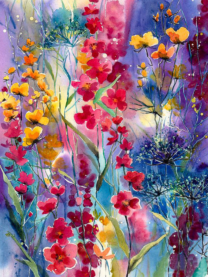 Fantasiedal met bloemen Schilderen op Nummers