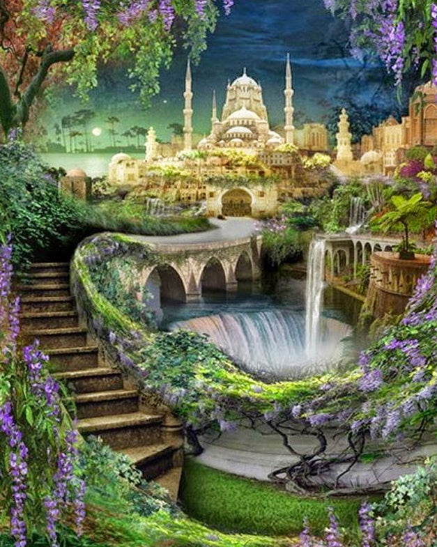 Fantastisch Tuinlandschap Schilderen op Nummers