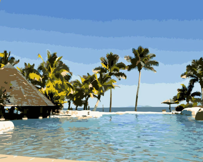 Fiji Resort Schilderen op Nummers