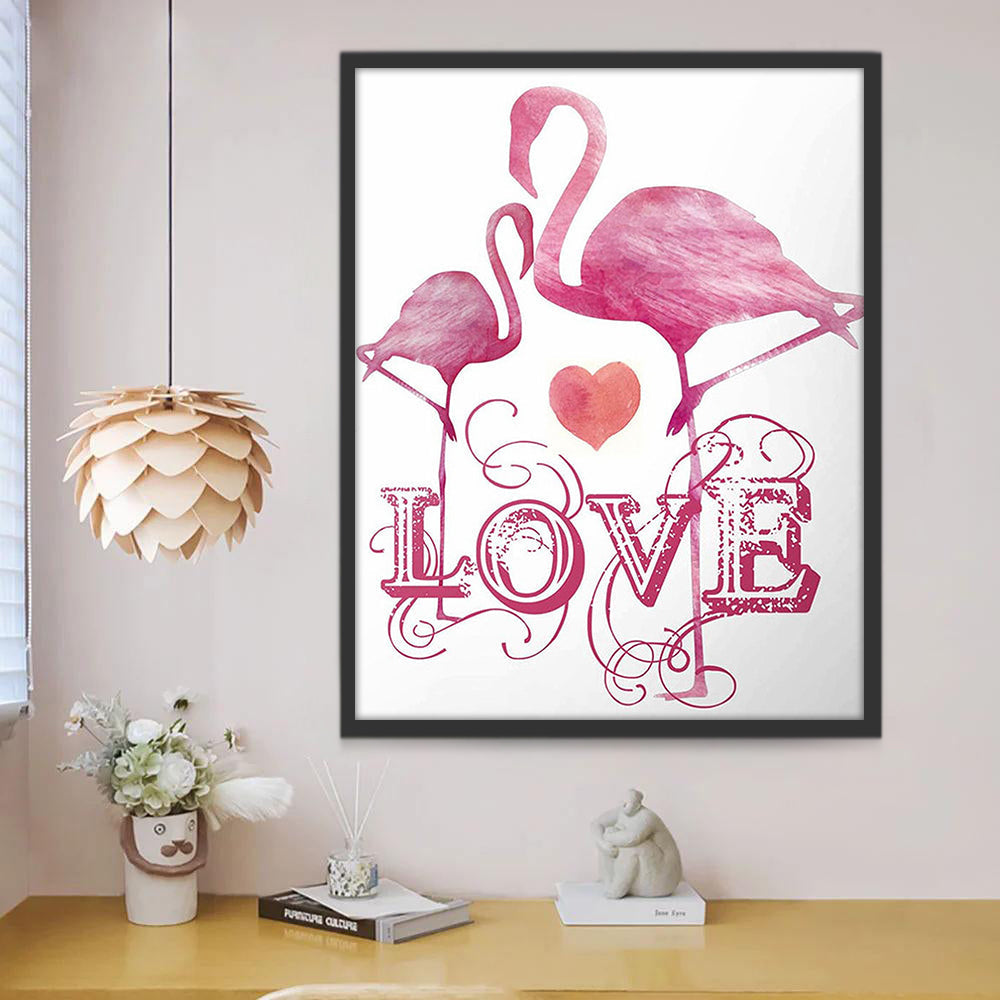 Flamingo Love Schilderen op Nummers