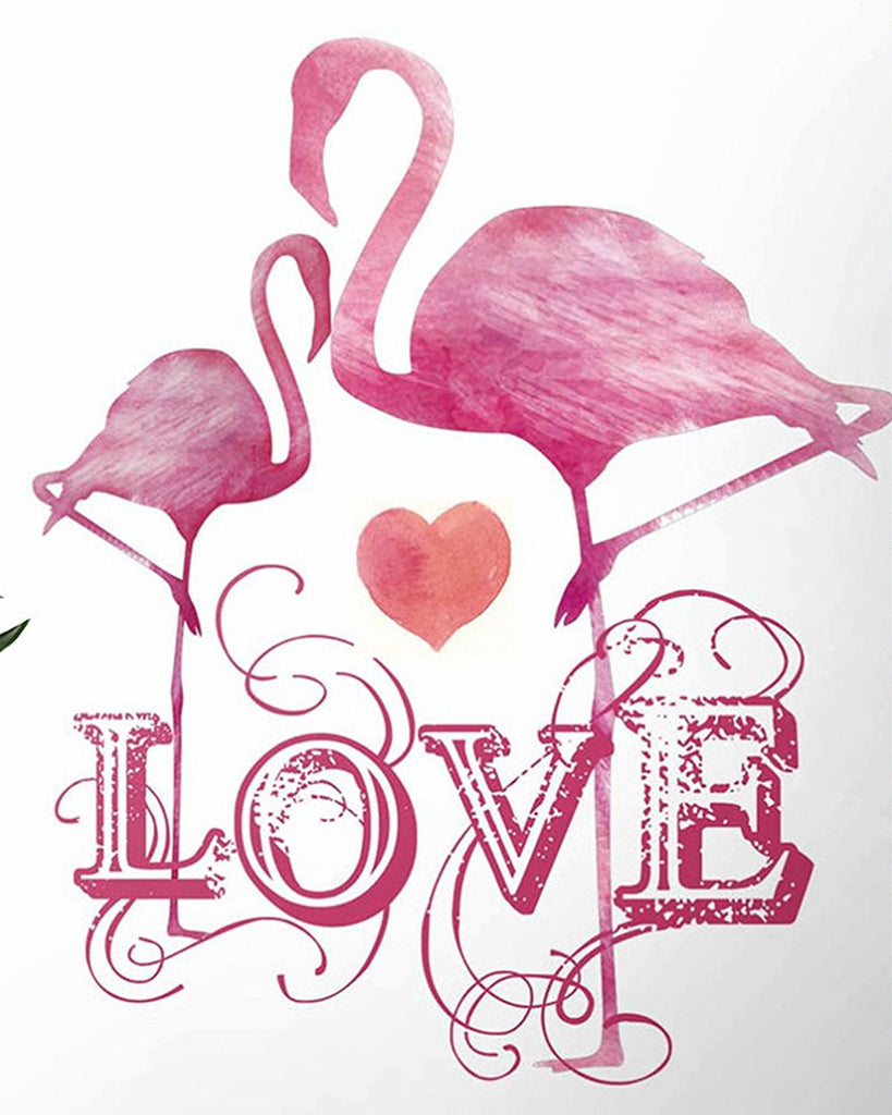 Flamingo Love Schilderen op Nummers