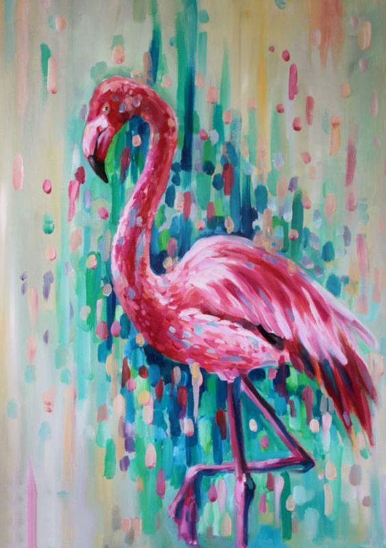 Flamingo Schilderen op Nummers