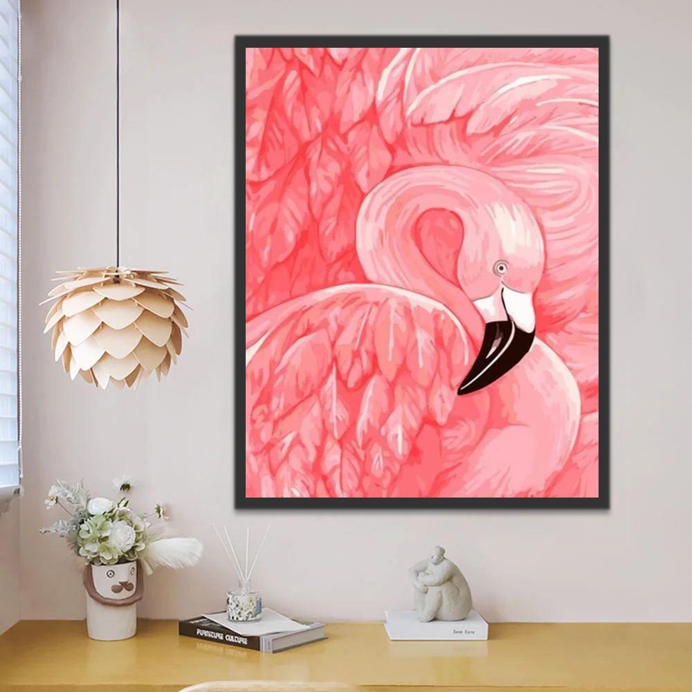Flamingo Schilderen op Nummers