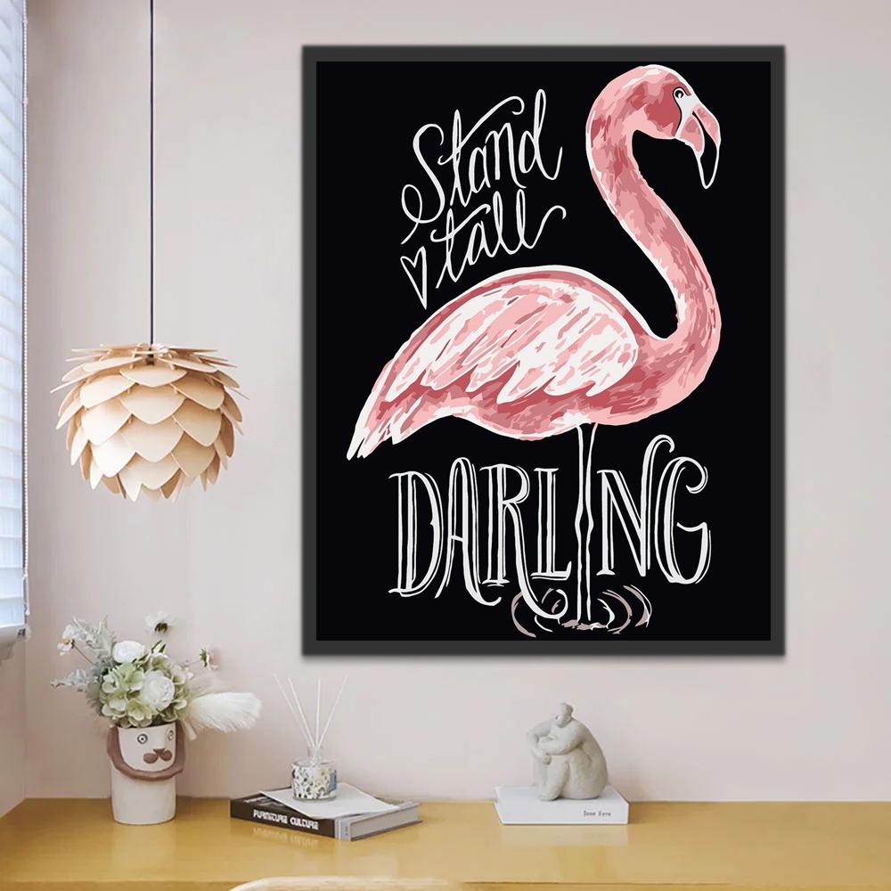 Flamingo Schilderen op Nummers