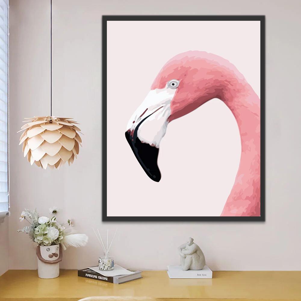 Flamingokop Schilderen op Nummers