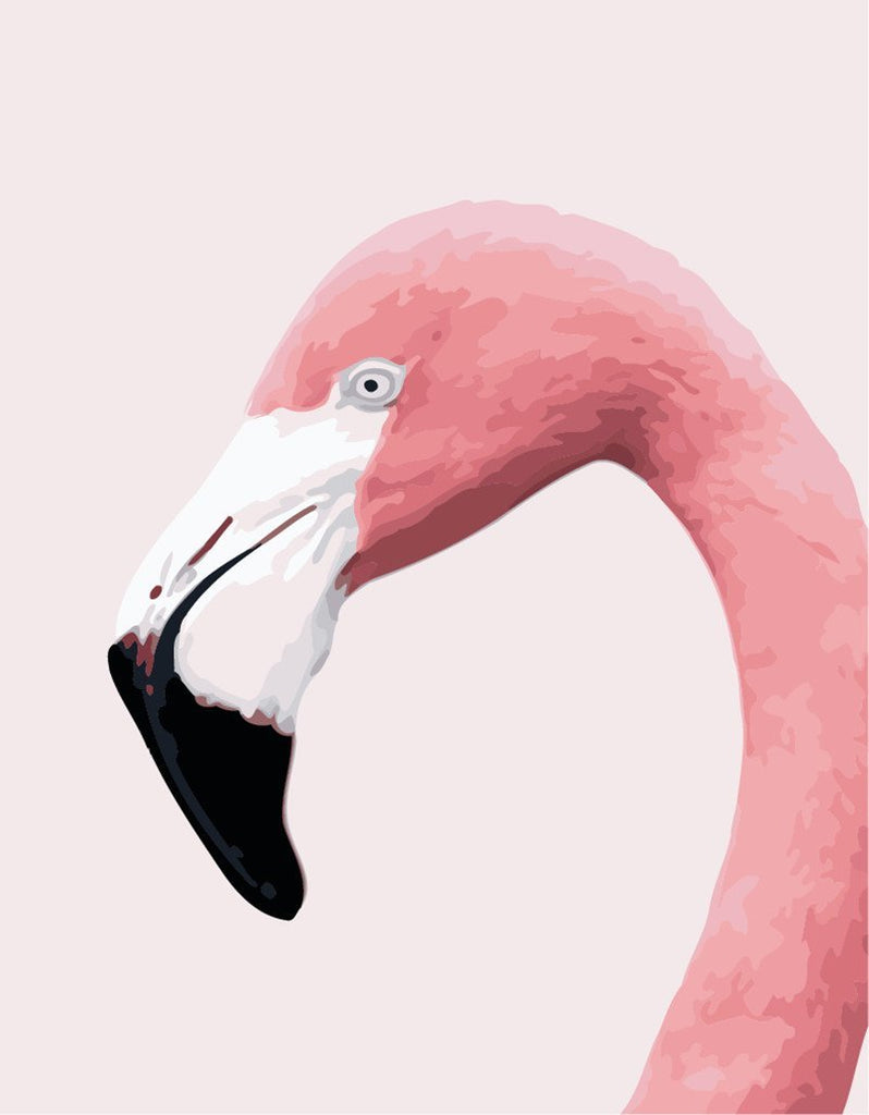 Flamingokop Schilderen op Nummers