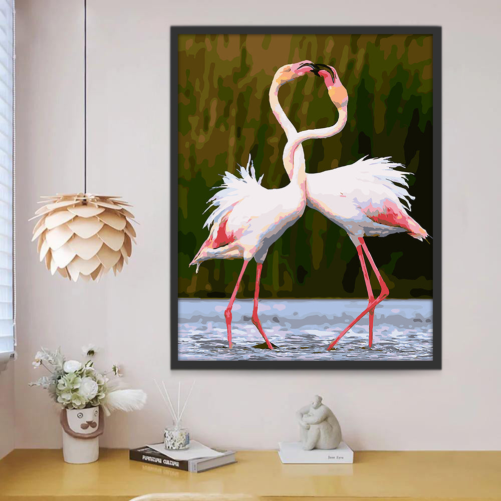 Flamingos Schilderen op Nummers