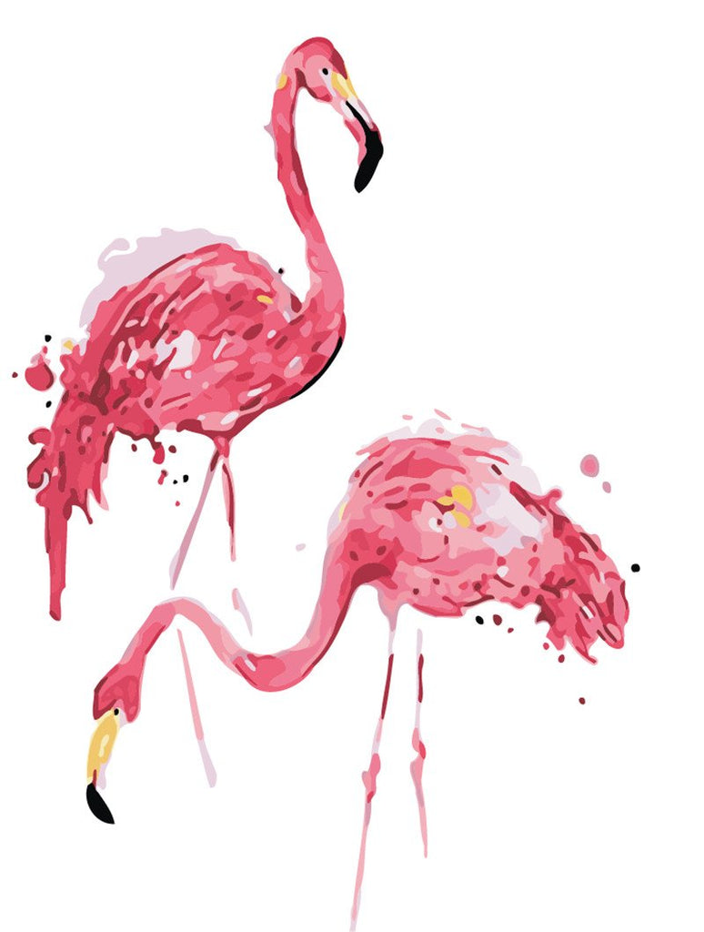 Flamingos Schilderen op Nummers