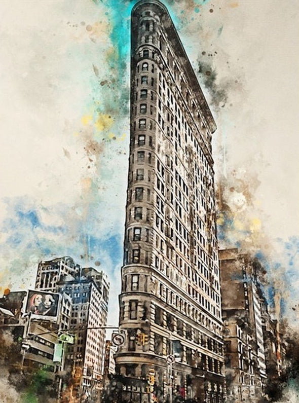Flatirongebouw New York Schilderen op Nummers