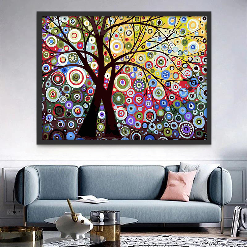 Flora-aquarel voor Interieur Schilderen op Nummers