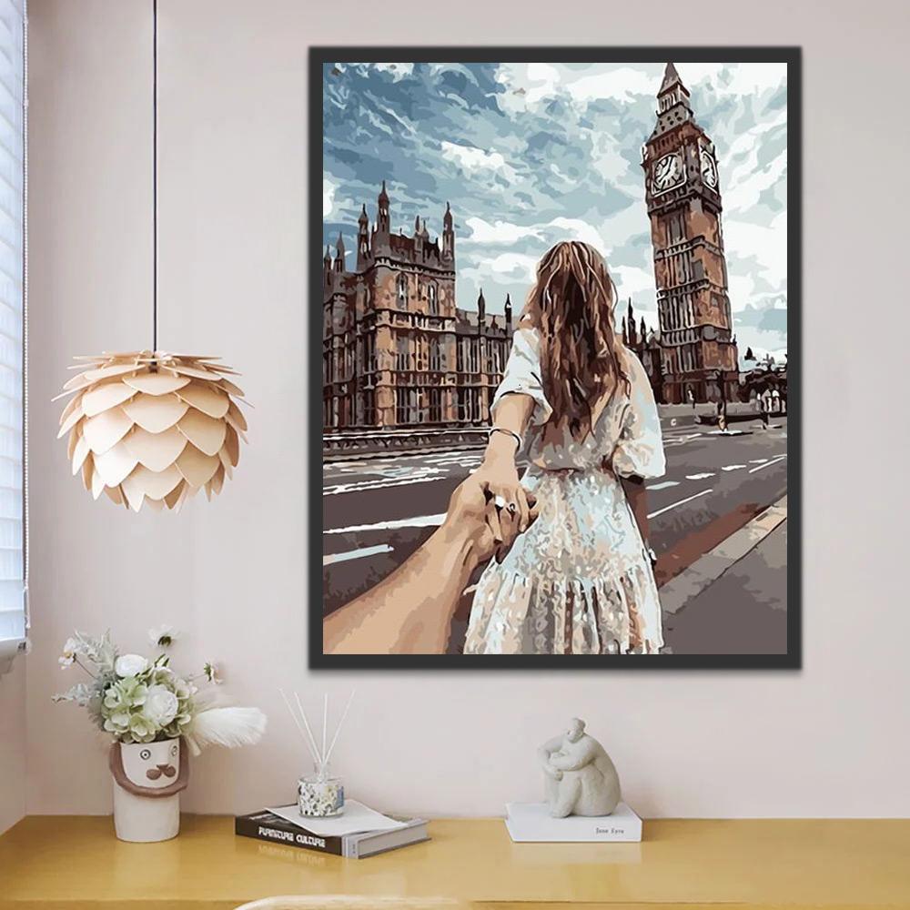 Foto's Maken voor de Big Ben Schilderen op Nummers
