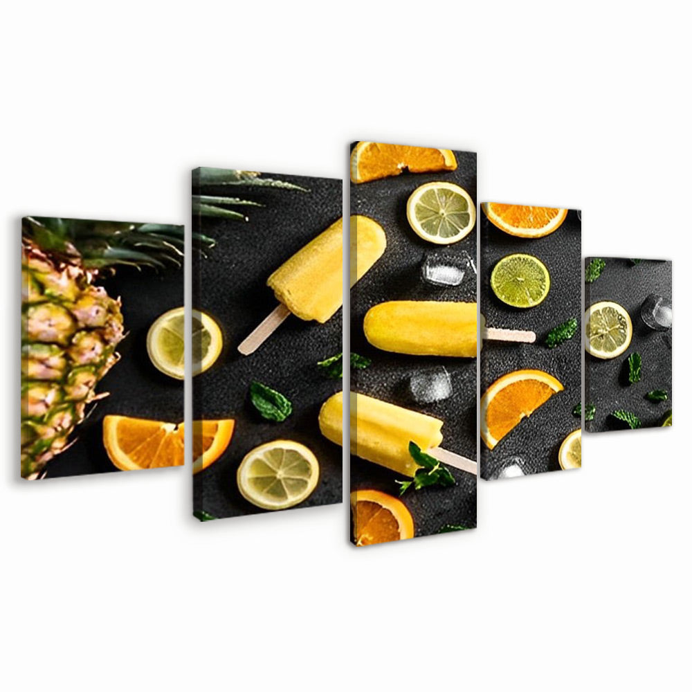 Fruit en Ijs 5 Platen Schilderen op Nummers