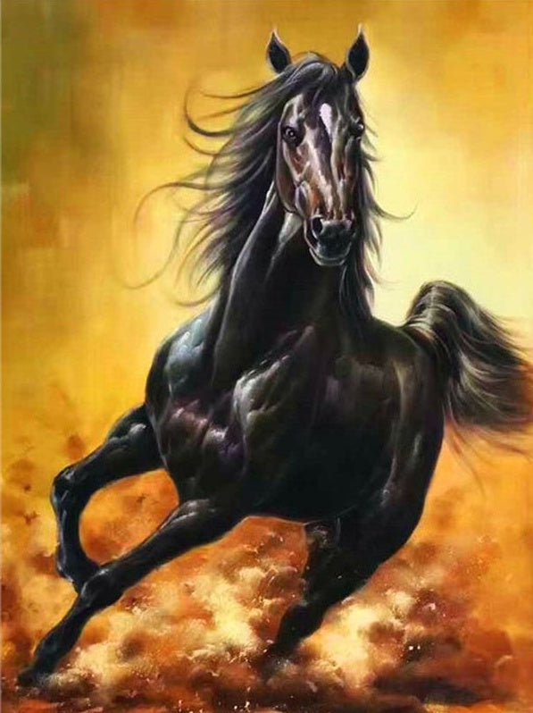 Galopperend Paard Schilderen op Nummers