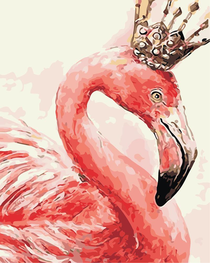 Gekroonde Flamingo Schilderen op Nummers