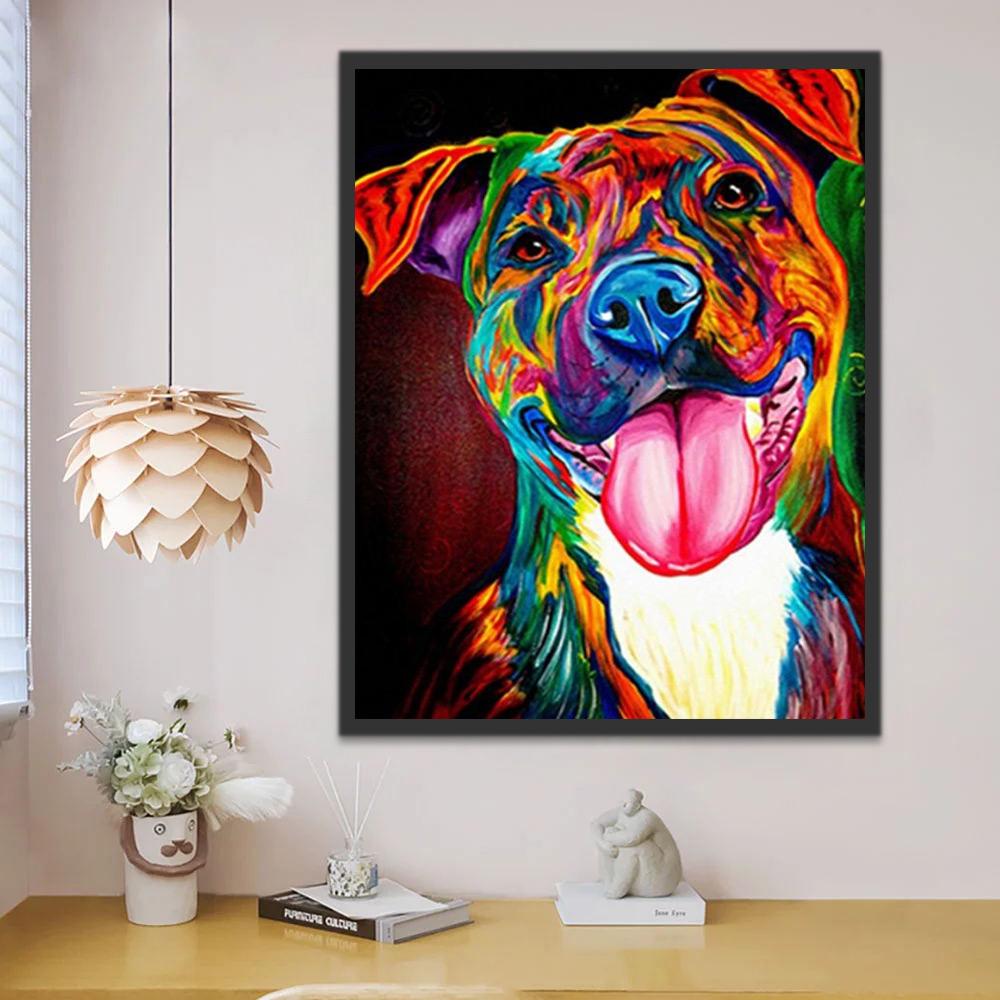 Gelukkige Bulldog Schilderen op Nummers