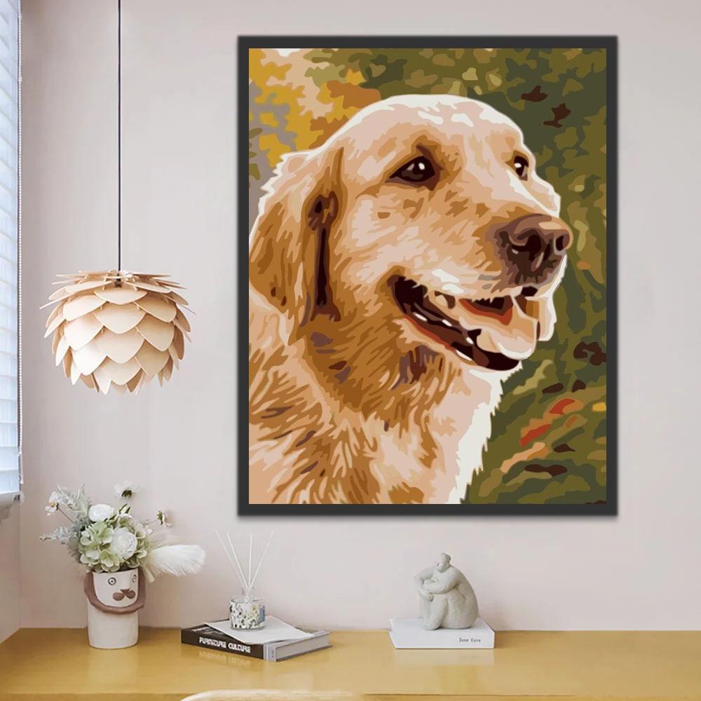 Dier Hond Schilderen op Nummers