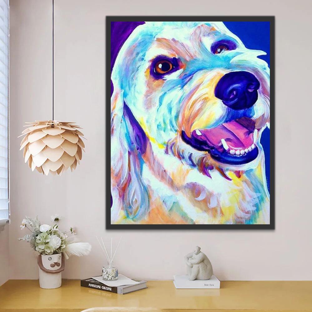 Gelukkige Schnauzer Schilderen op Nummers