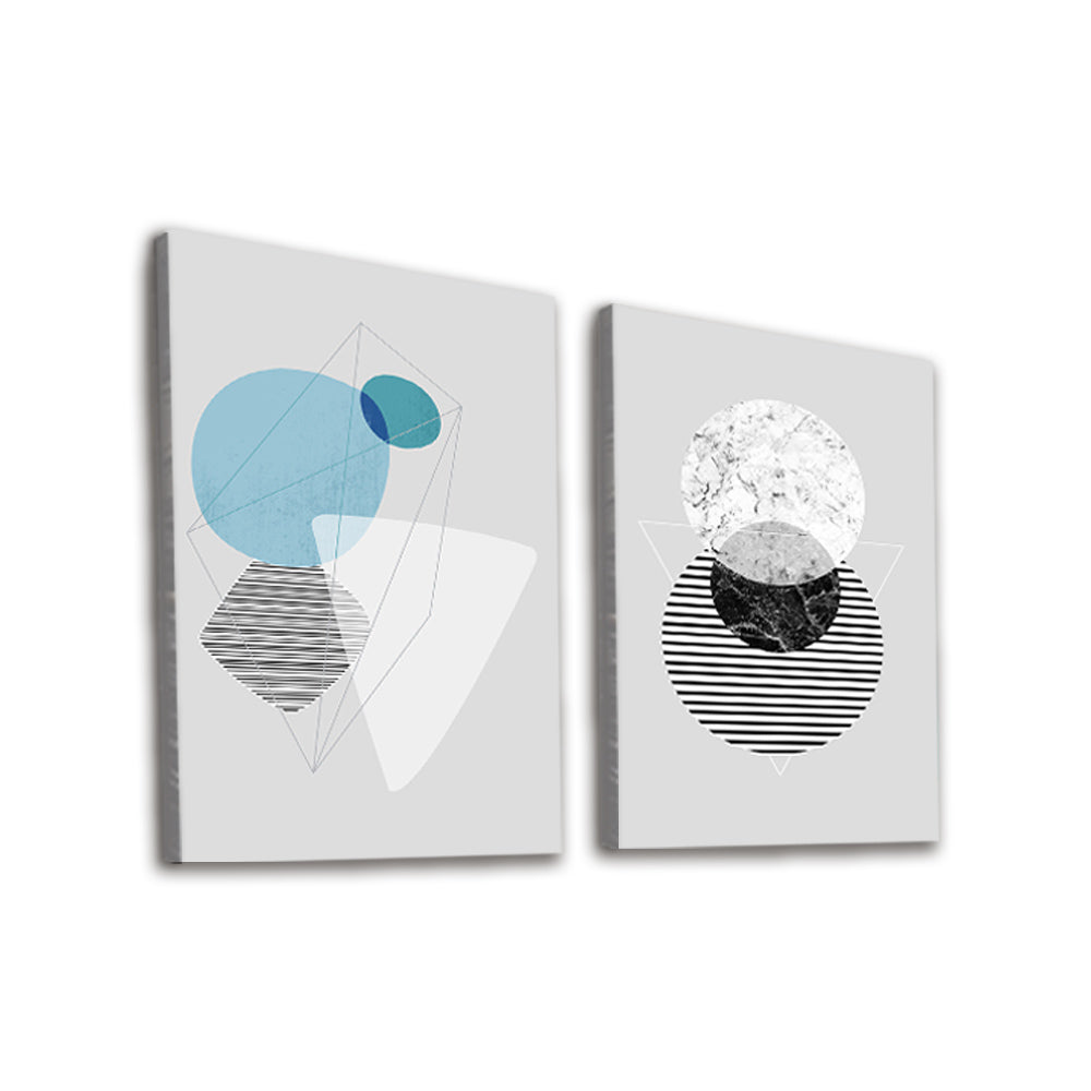 Geometrische Tekeningen 2 Platen Schilderen op Nummers